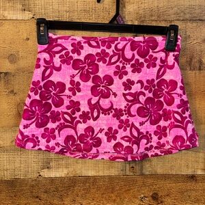 Limited Too Pink Floral Swim Skirt
